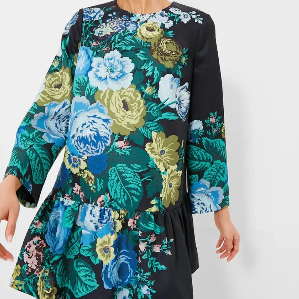 Tuckernuck Black Verdant Floral Pierce Dress - Size XXL - Picture 4 of 9